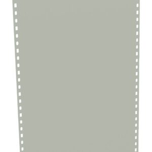 Gray continuous printer paper with holes along the sides, typically used in dot matrix printers.