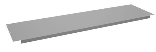 Image of a rectangular metal panel with a flat surface and two small holes in each corner. The panel is light gray and appears to be an industrial component or a cover plate.