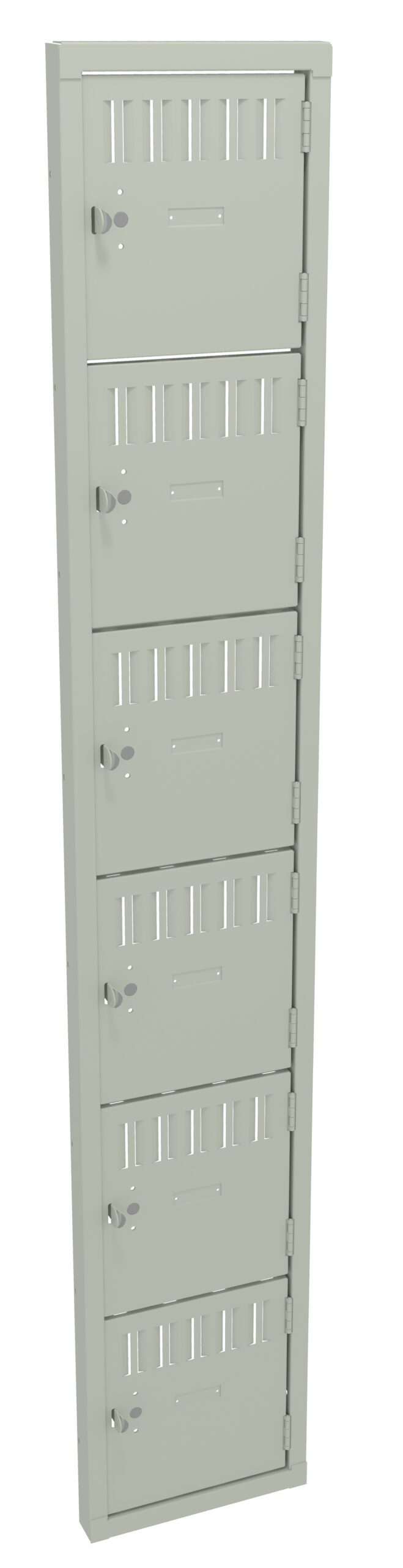 12"W x 72"H Box Door Frame Assembly, Light Grey