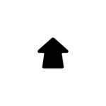 Part of the MH-USA Floor Signals collection, this pack of 100 black upward-pointing arrows on a white background measures 3.54 inches by 3.54 inches and provides clear directional guidance in any setting.