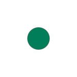 A single dark green circle, similar to those in the MH-USA Floor Signals - Circle (3.54 in. Dia) pack of 100, is centered on a white background.