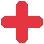 Reminiscent of MH-USA Floor Signals, this bold red cross with rounded edges on a white background measures 11.81x11.81. Its available in a pack of 10 and ideal for clear safety markings.