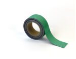 A roll of MH-USA Magnetic Easy-Wipe Strip in green, H.1.97 in. x W3.94 in., with part of the strip unrolled on a plain white background.