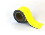 An MH-USA Magnetic Easy-Wipe Strip in vibrant yellow, measuring H.3.54 in. x W3.94 in., is partially unrolled against a clean white backdrop.