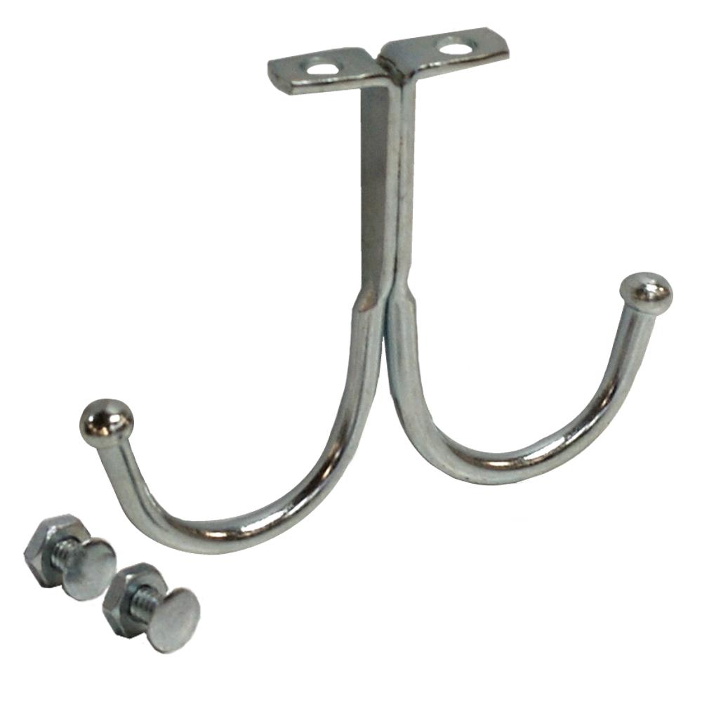 Double Prong Locker Coat Hook -