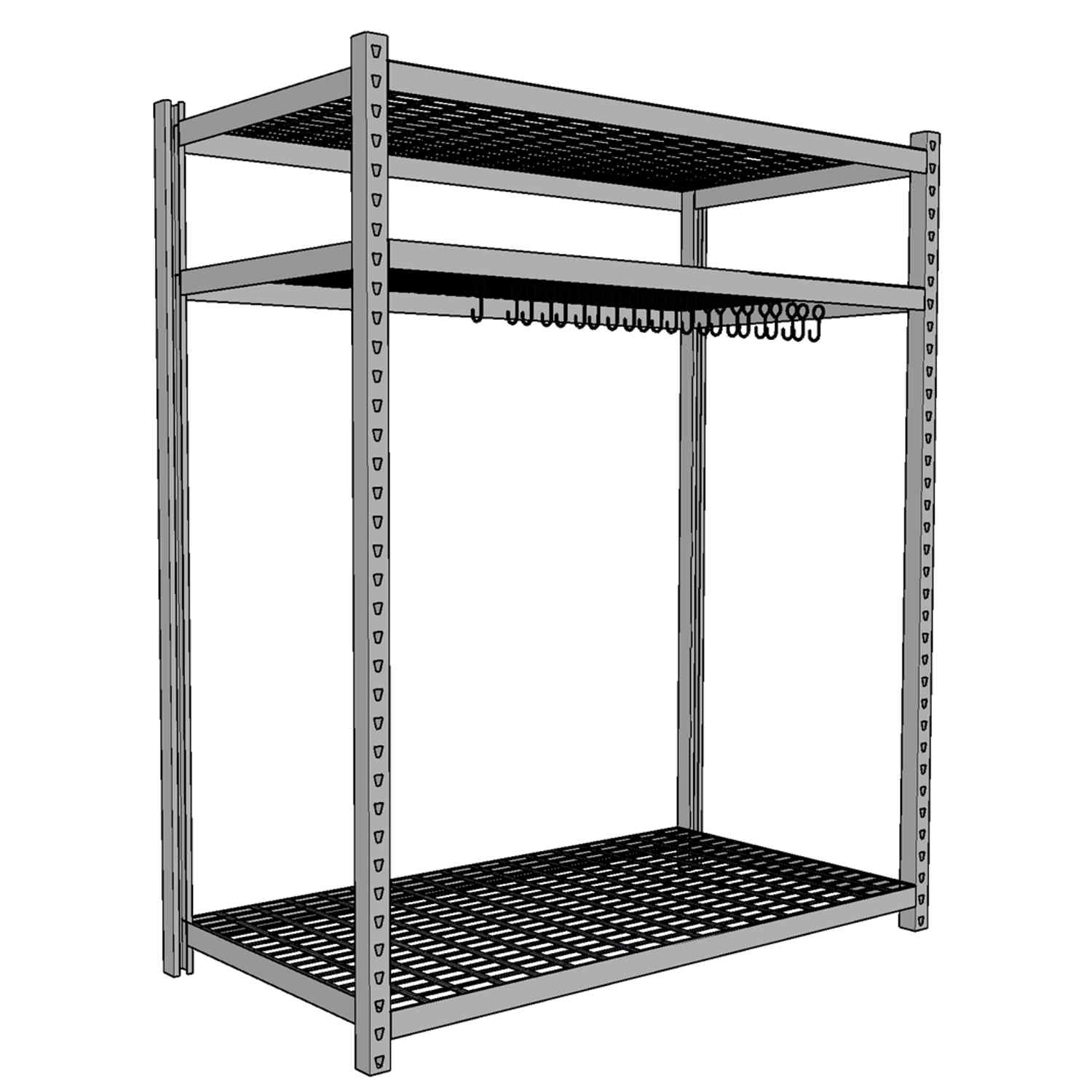 Hanging Storage Rack - Dove Gray