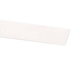 A long, rectangular strip of white material is displayed against a plain white background, positioned diagonally from the bottom left to the top right.