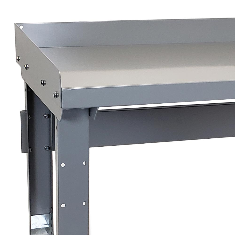 Back And End Stops For Adjustable Workbench - 48"w x 30"d - Dove Gray