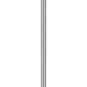 The Outdoor ST600 Series Flat Top Rope Stanchion showcases a sleek silver post and a flat, circular black base. Ideal for crowd control, its top is designed for easy rope or belt attachment. Set against a plain white background, it emphasizes both versatility and style.