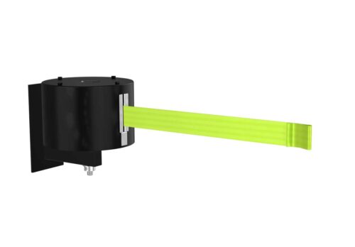premium-black-retractable-florescent-yellow-belt-fixed-wall-mount-65.jpg The Visiontron WM6500 Series 65 Retractable Belt Wall Mount boasts a stylish black design and vibrant yellow-green belt, ensuring superior safety and crowd control.