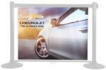 The Chevrolet ad showcases our Retracta-Banner Replacement Banner with a close-up of a silver car against a blurred backdrop. The text Chevrolet The Ultimate Ride and the logo create a bold statement of elegance and innovation.