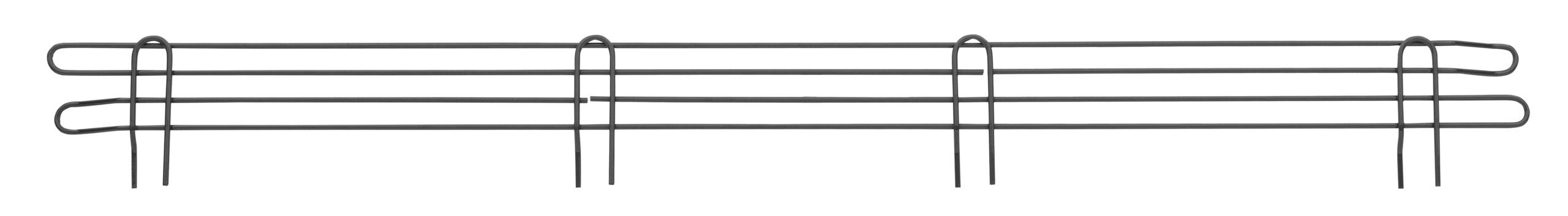 Super Erecta 4" High Stackable Ledge for Wire Shelving, Black