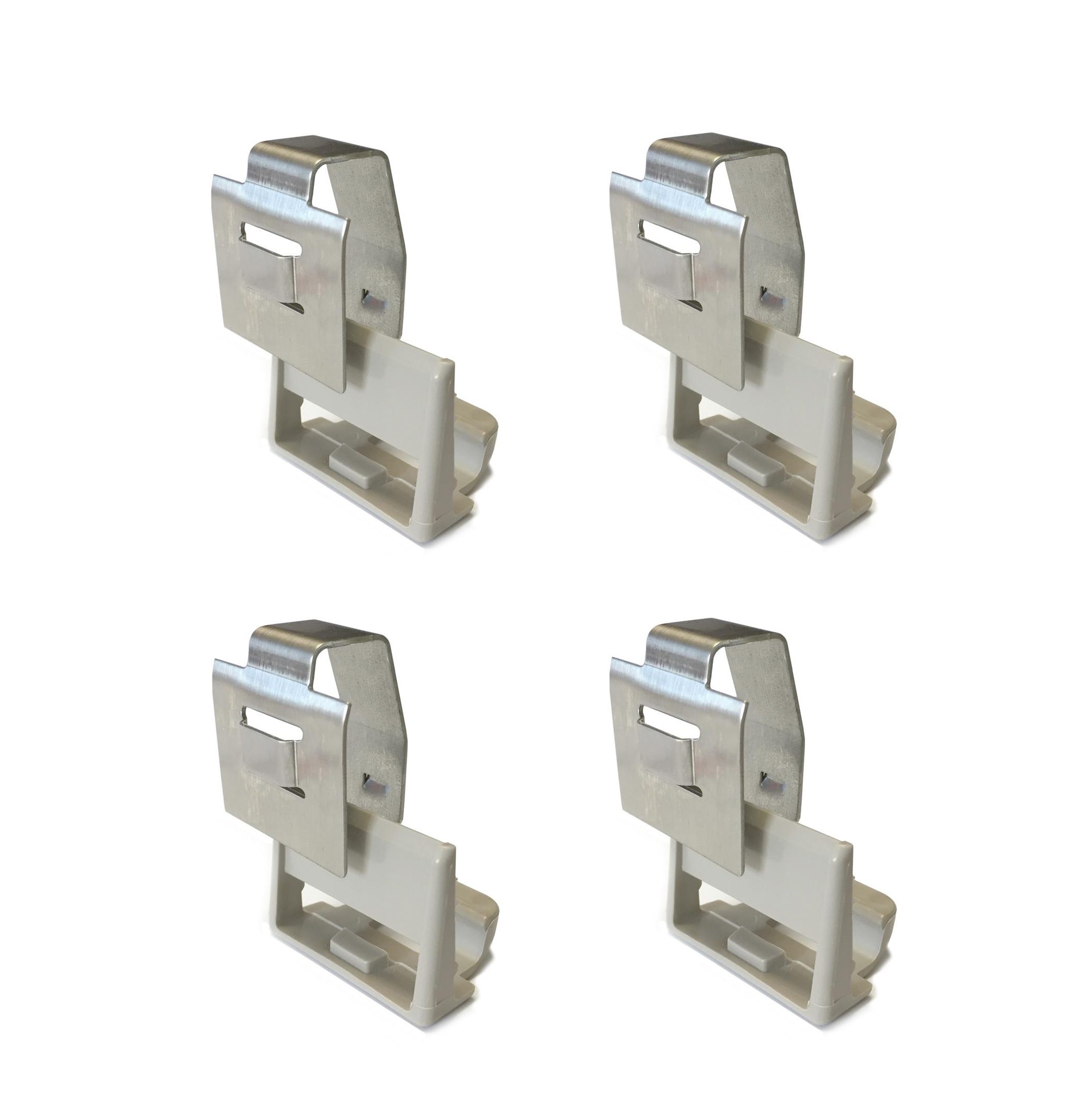 Four-Shelf Corner Add-On "S" Hook Kit for MetroMax i Industrial Plastic Shelving