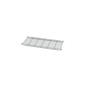 The Metro 1230C Erecta Shelf Wire Shelf, 12 x 30, showcases its sleek rectangular form and grid design on a plain white backdrop.