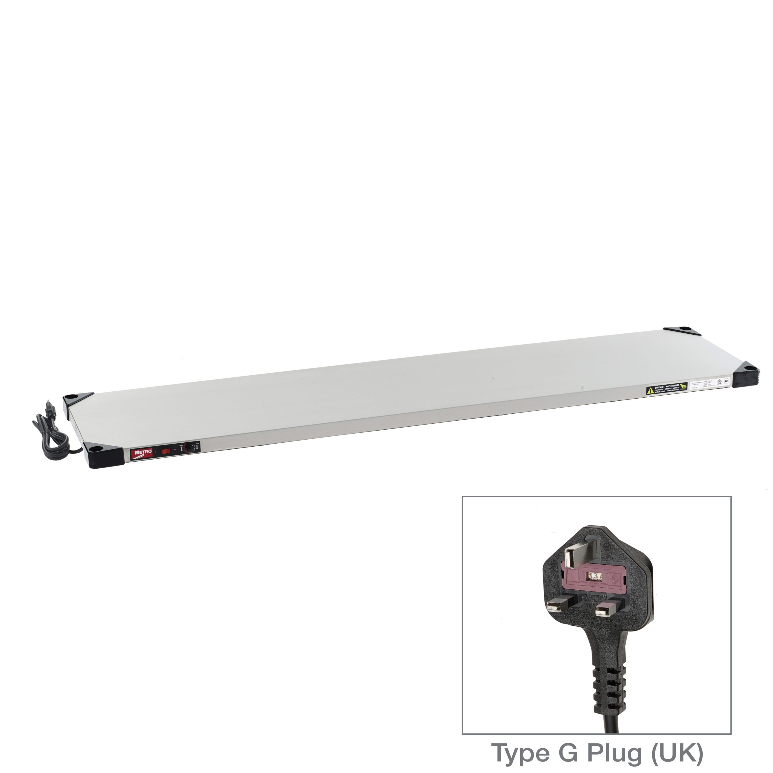 Super Erecta Hot Heated Shelf, 220-240V, 504- Type G Plug