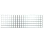 A 6x24 rectangular grid on a white background mimics graph paper, showcasing the sleek design of an 18 x 60 Metro WG1860K3 SmartWall Wire Grid in Metroseal Green Epoxy.