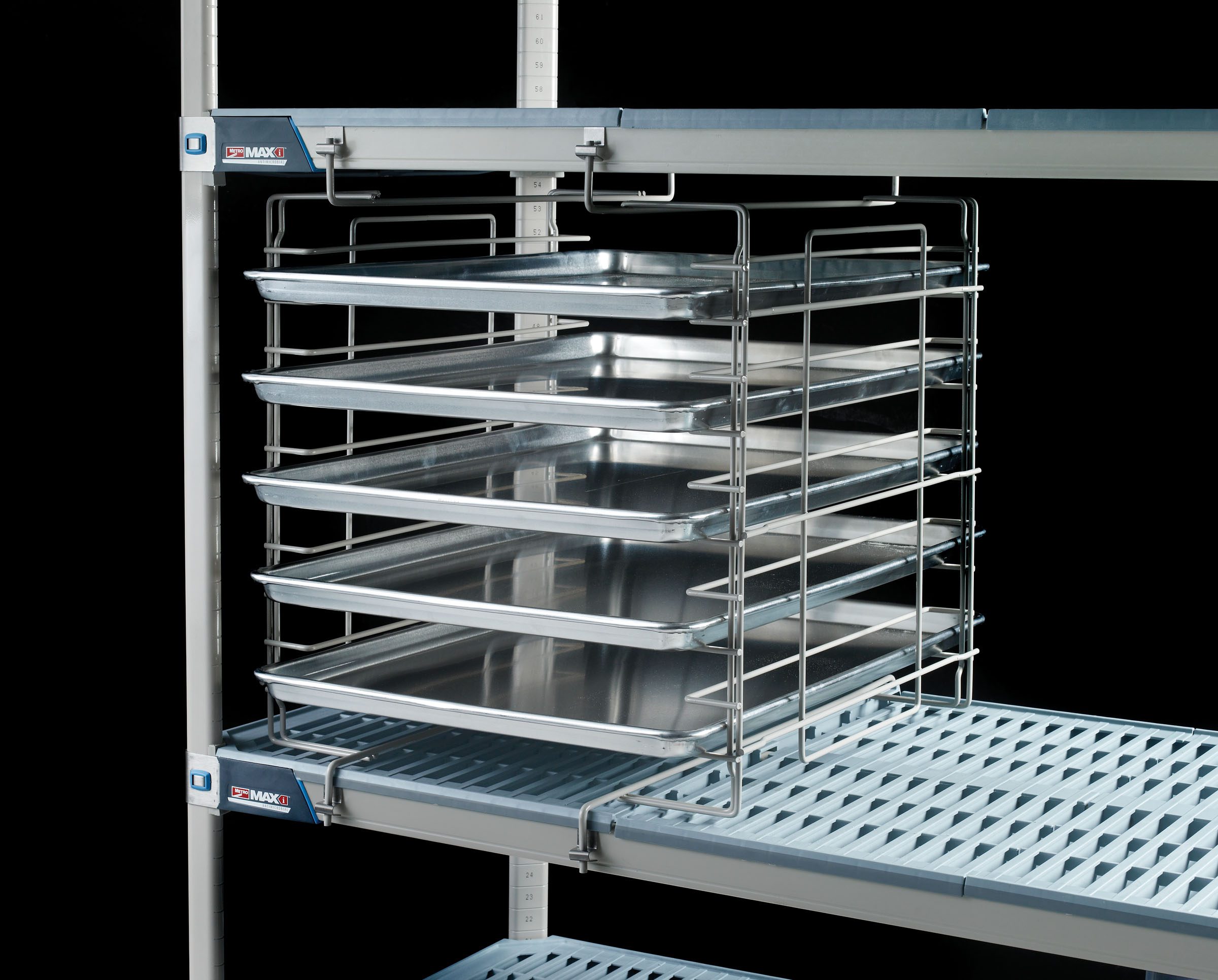 Adjustable Slide System for MetroMax i Industrial Plastic Shelving