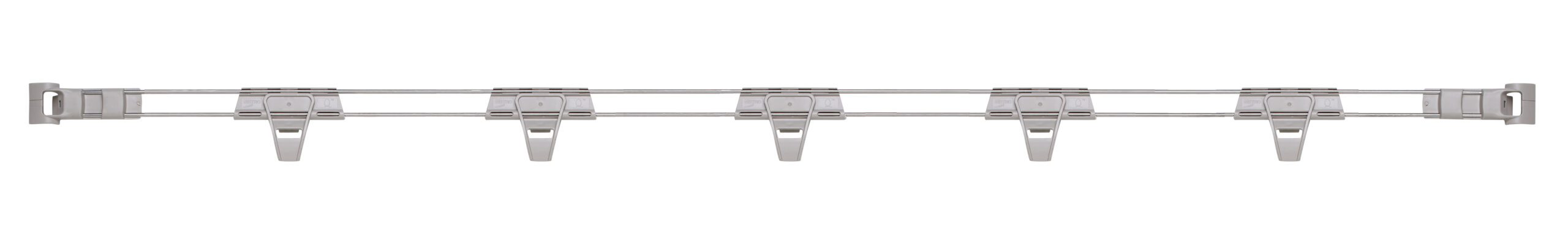 Stackable Shelf Ledge (Back) for MetroMax Q Industrial Plastic Shelving, 72" L x 2" H