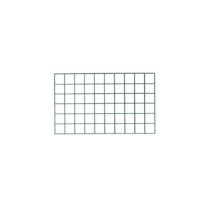 The Metro WG1830K3 SmartWall Wire Grid, available in Metroseal Green Epoxy and measuring 18 x 30, is renowned for its sleek design featuring a tilted grid with 10 rows and 11 columns on a white background.
