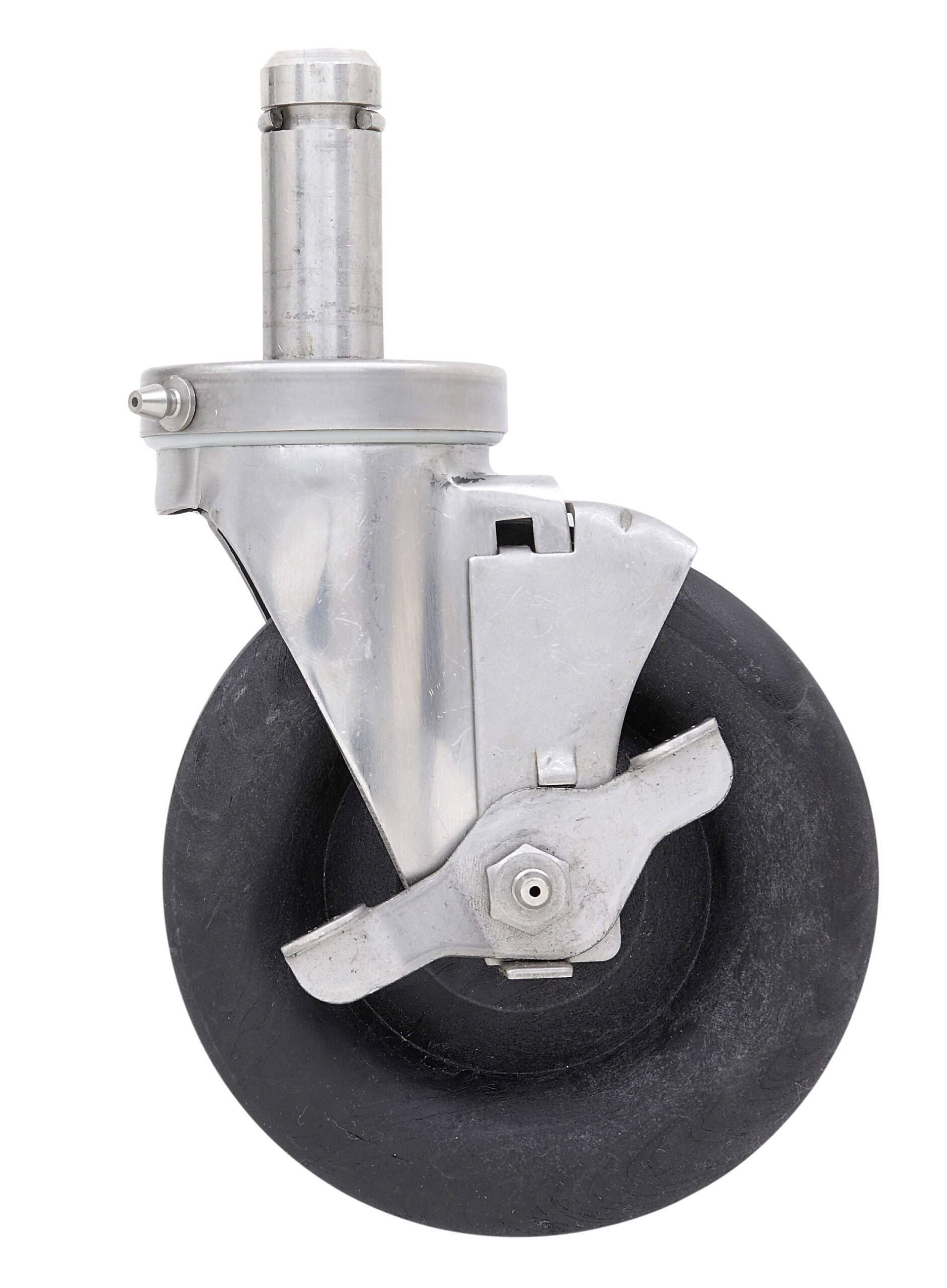 5" High-Temperature Autoclave Swivel/Brake Stem Caster for Super Erecta Industrial Wire Shelving Racks
