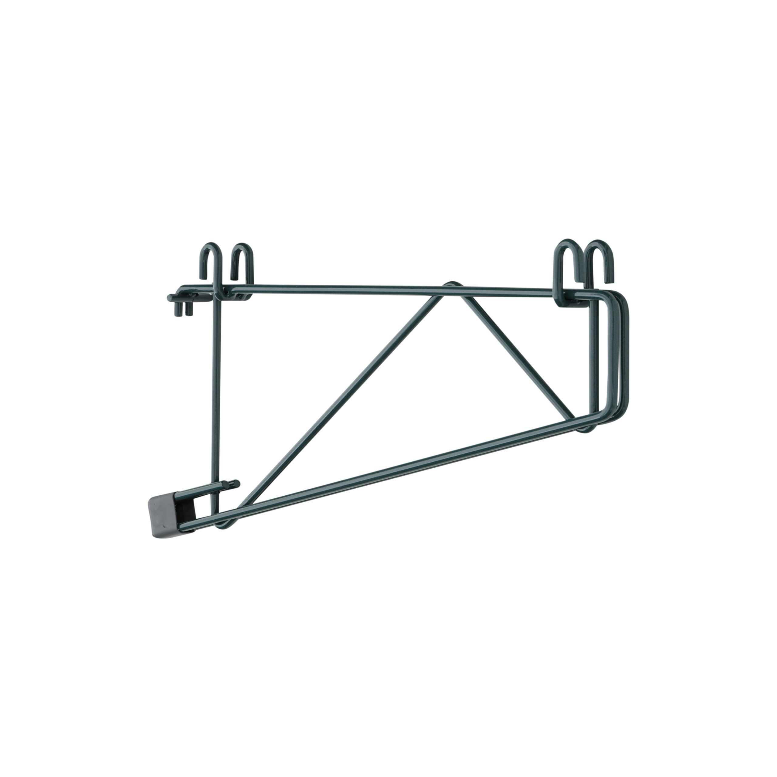 SmartWall Double Shelf Support for 14" Deep Shelves, Metroseal Green Epoxy