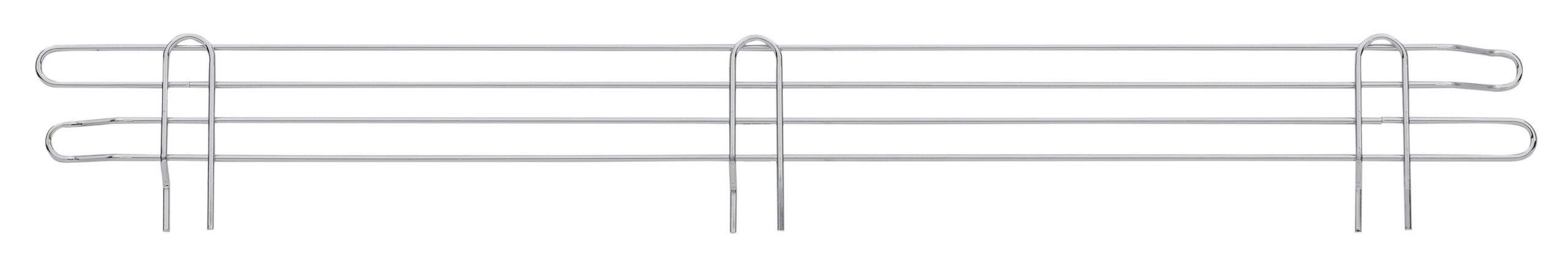 Super Erecta 4" High Ledge for Wire Shelving Chrome