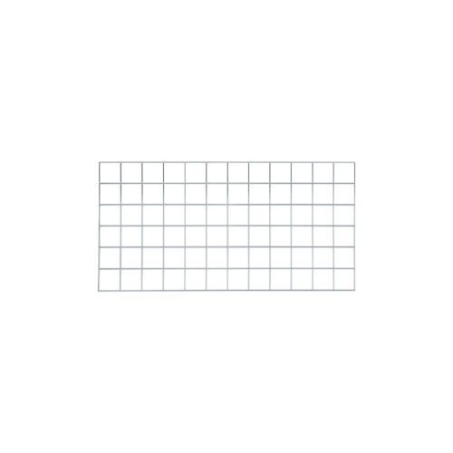 The Metro WG1836BR SmartWall Wire Grid, Brite, 18 x 36, showcases a minimalist array of transparent squares in six rows and twenty columns on a white background, exuding modernity with both function and style.