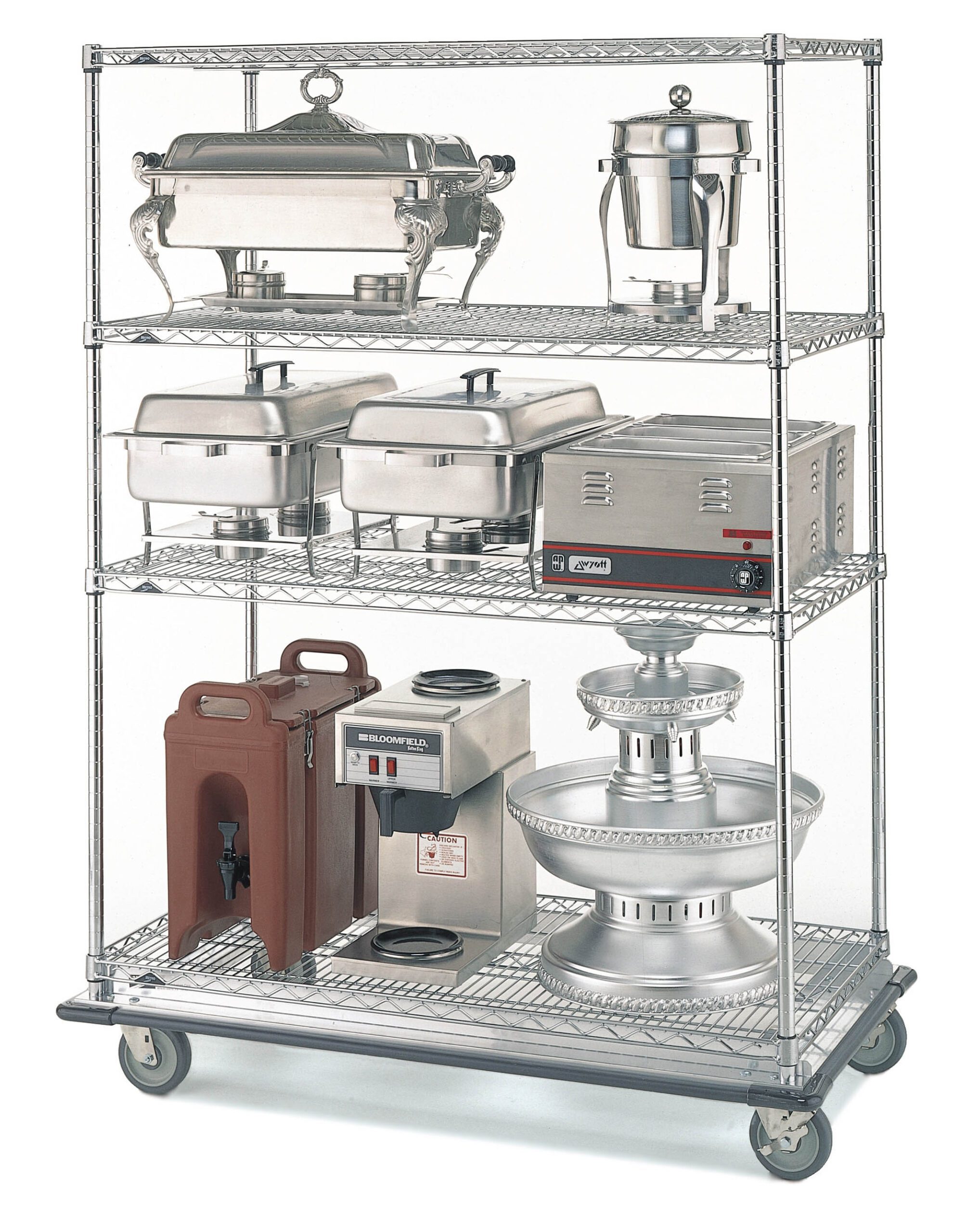 Super Erecta Industrial Wire Shelving Dolly Truck Cart