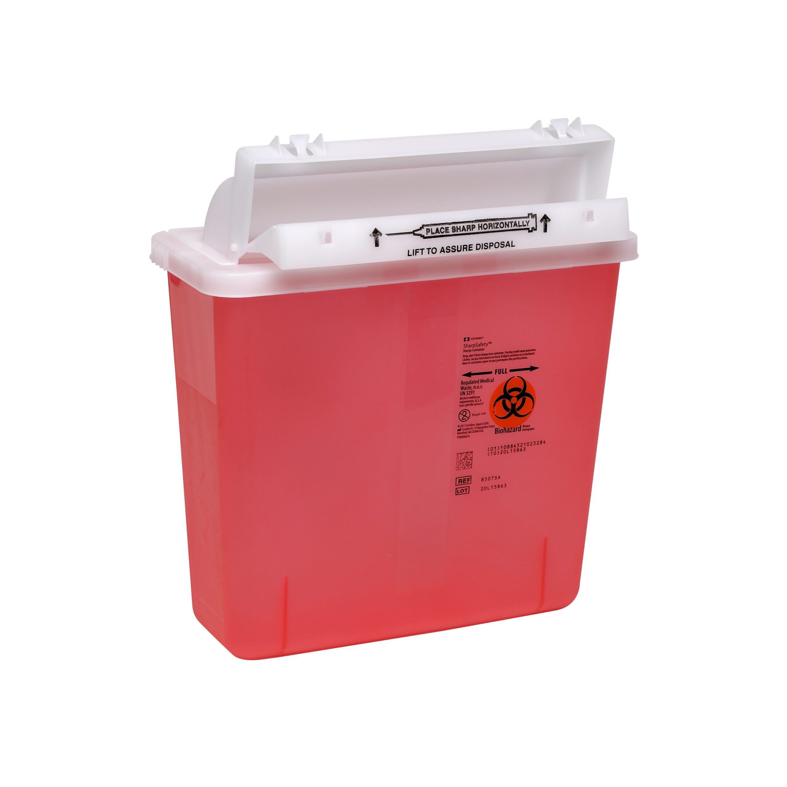 Replacement 5-Quart Sharps Containers for Flexline and Lifeline, 20-Pack