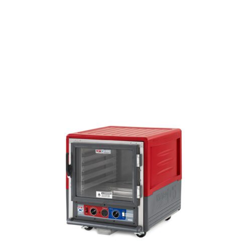 611s2awgmqbigrtzxu5v9ypqs9wns5h2.jpg The Metro C533-CXFC-LA C5 3 Series Insulated Holding/Proofing Cabinet features a red design and a full-length clear door. Its made of lip load aluminum, has bottom controls, is mobile with wheels, and operates on 220-240V at 50/60Hz, with power ranging from 1681-2000W for efficiency.