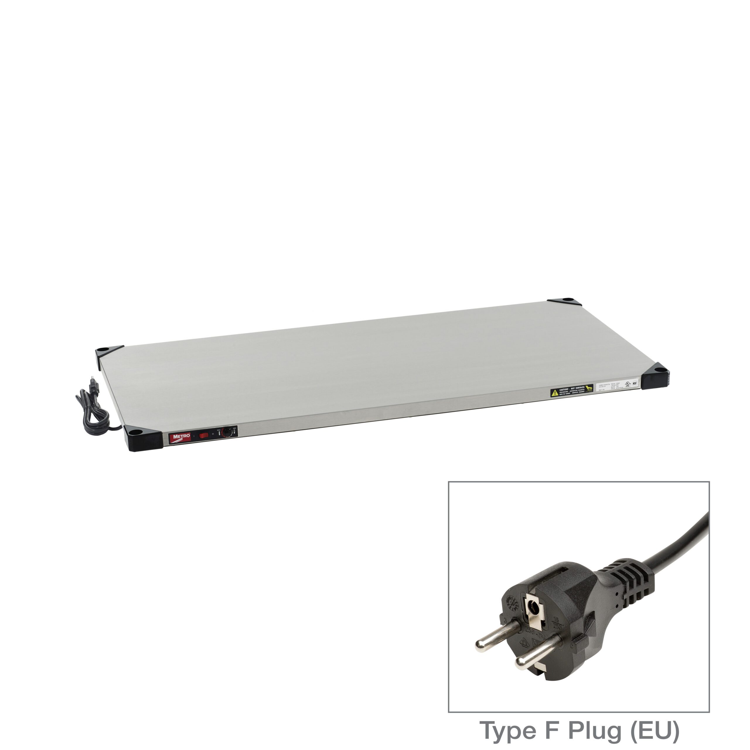 Super Erecta Hot Heated Shelf, 220-240V, 504- Type F Plug