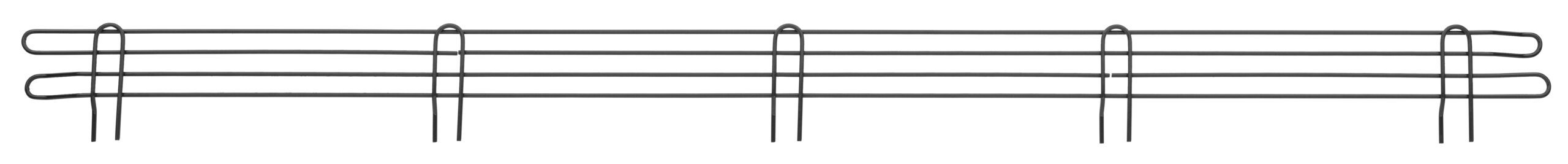 Super Erecta 4" High Ledge for Wire Shelving Black