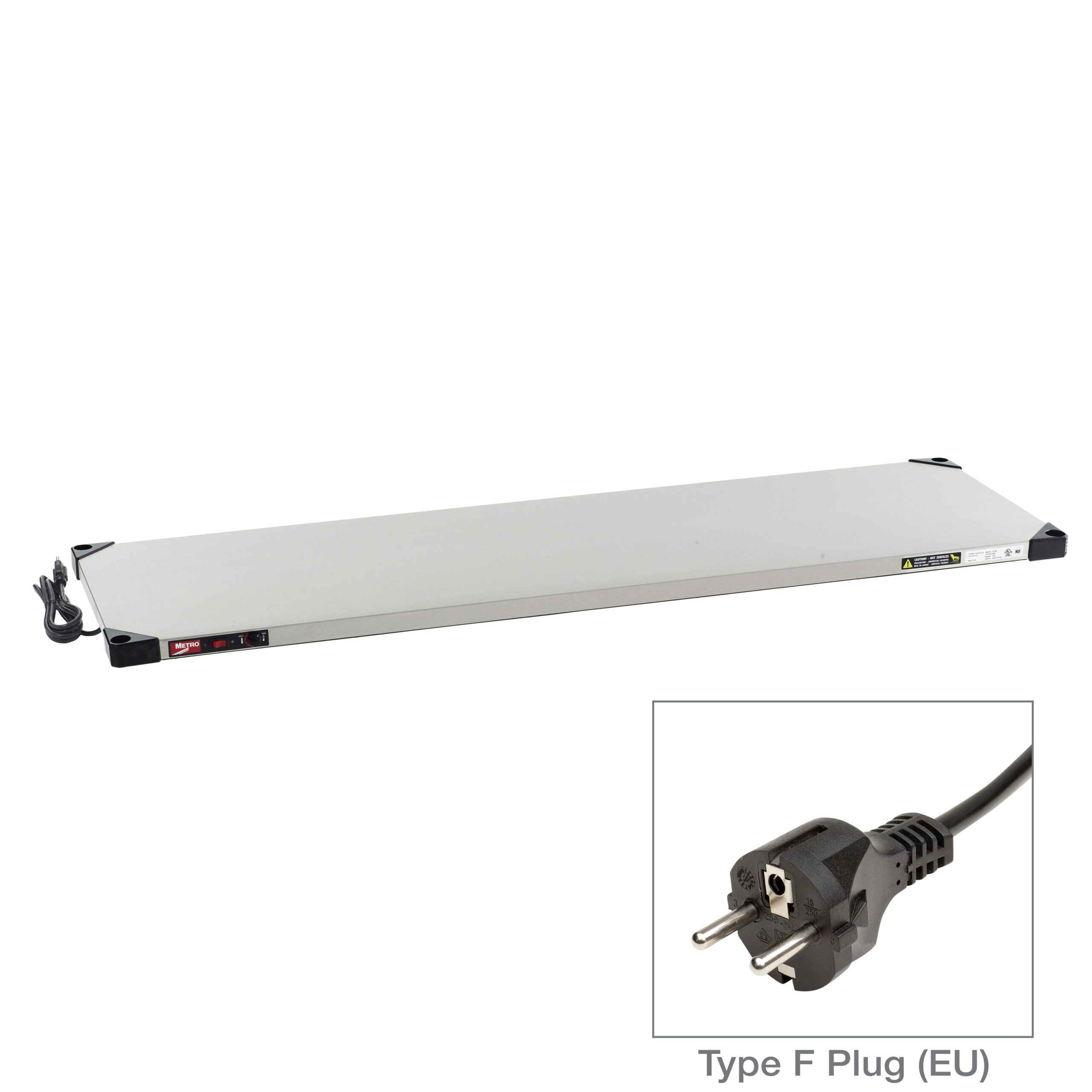 Super Erecta Hot Heated Shelf, 220-240V, 504- Type F Plug