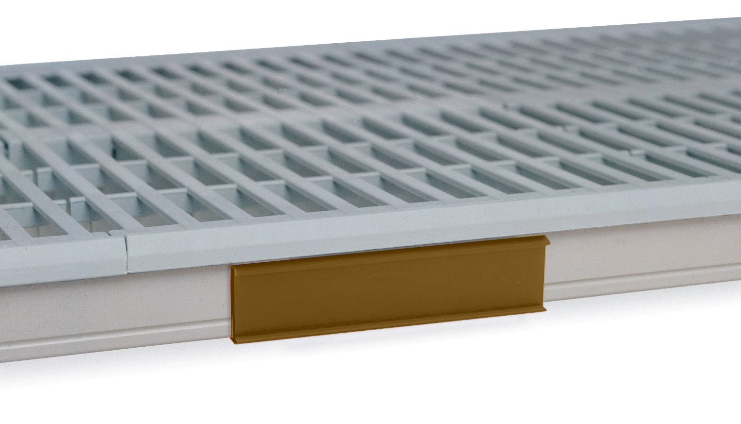 Metro Color Shelf Marker for MetroMax i Industrial Plastic Shelving Tan