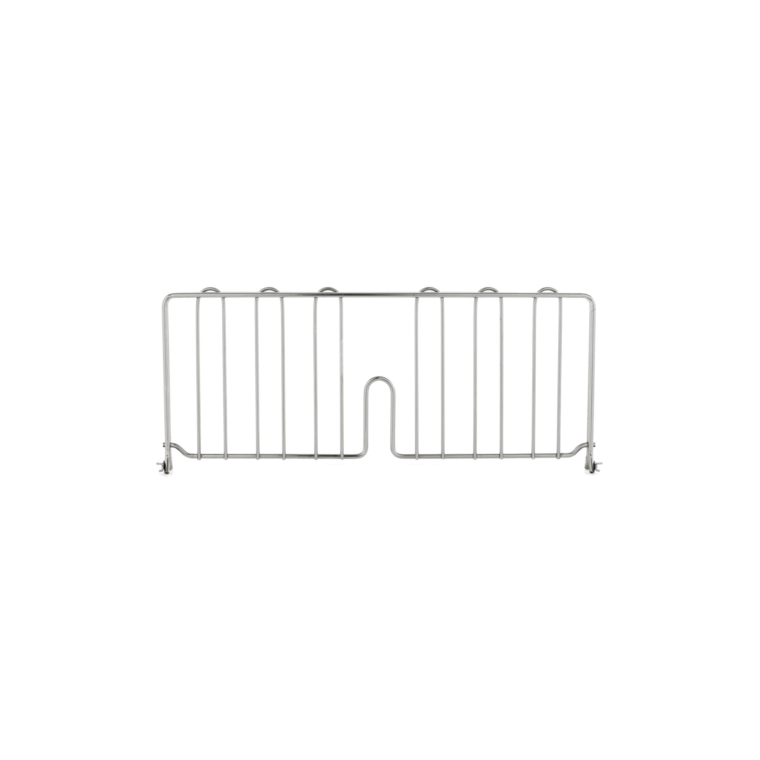 Super Erecta 8" High Shelf Divider for Wire Shelves, Chrome