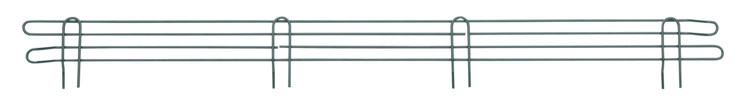 Super Erecta 4" High Ledge for Wire Shelving Metroseal Green Epoxy
