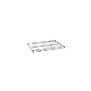The 21 x 30 Metro Super Erecta 2130NK4 Industrial Wire Shelf in Metroseal Gray Epoxy offers a sleek, durable finish with a functional and visually appealing rectangular grid pattern on a plain white background.