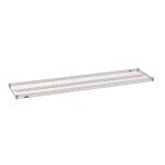 The Metro Super Erecta 1872NK4 Industrial Wire Shelf, measuring 18 x 72, features a minimalist metal wire grid design with a durable Metroseal Gray Epoxy coating, ideal for stylish and efficient storage.