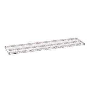 The Metro Super Erecta 1872NK4 Industrial Wire Shelf, measuring 18 x 72, features a minimalist metal wire grid design with a durable Metroseal Gray Epoxy coating, ideal for stylish and efficient storage.