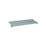 Introducing the MetroMax Q MQ2148G Plastic Industrial Shelf with Grid Mat, a 21 x 48 rectangular shelving unit featuring an industrial design.