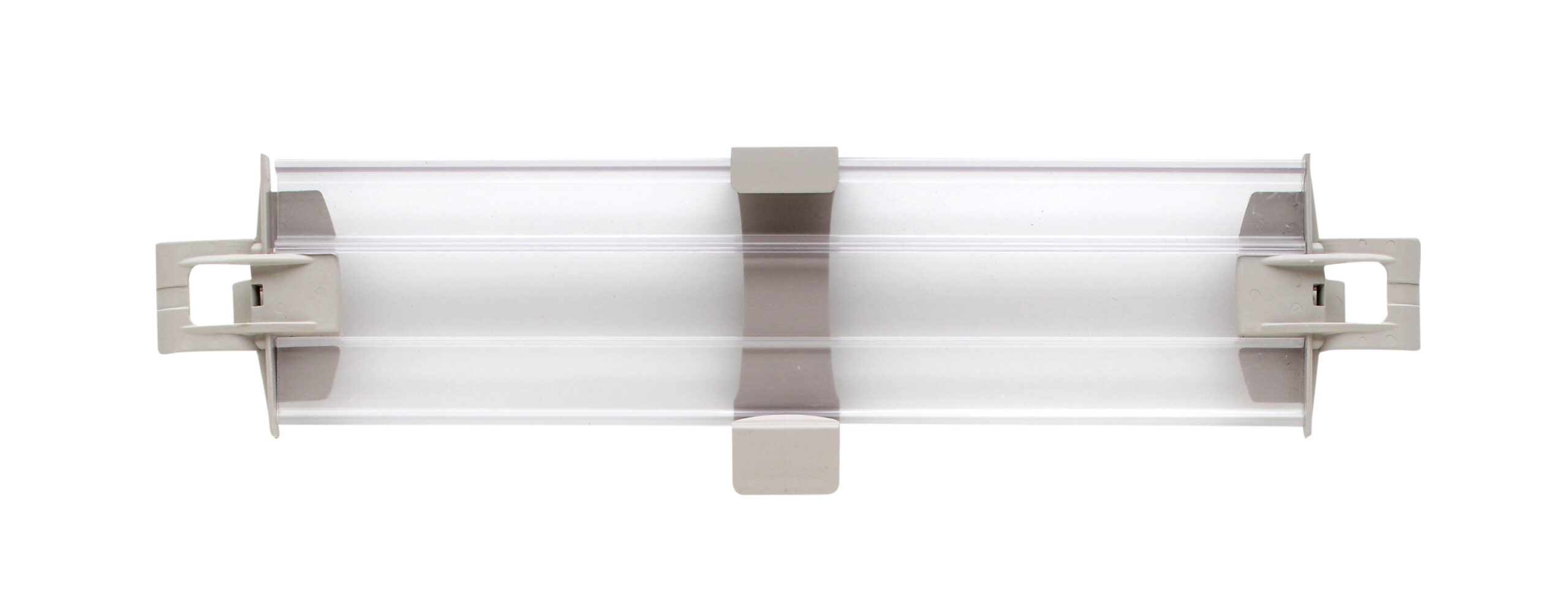 Solid Clear Shelf Ledge (Side) for MetroMax 4 Industrial Shelving, 18" L x 4" H