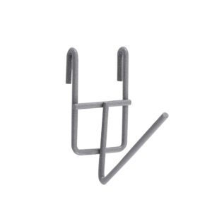 The Metro FCHK4 SmartWall holder features two prongs and a slanted arm for hanging, with a stylish and durable Metroseal gray epoxy finish. Its designed for easy wall or rack mounting.