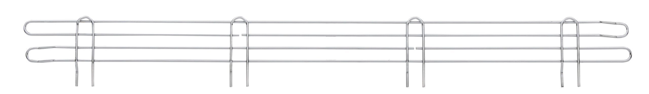 Super Erecta 4" High Ledge for Wire Shelving Chrome