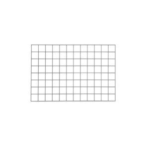 The Metro WG2436K4 SmartWall Wire Grid, measuring 24 x 36, features evenly spaced squares on a white background and a durable Metroseal Gray Epoxy finish, ideal for organizing your space.