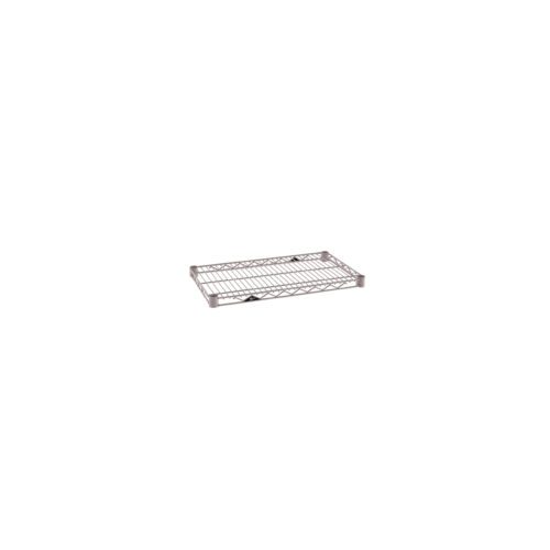 auzjfa6orfke38dc6nw8soqb4mb0q6ox.jpg The Metro Super Erecta 1424NK4 Industrial Wire Shelf, measuring 14 x 24, features a grid pattern and rectangular shape. Supported by side brackets, its lightweight design with Metroseal Gray Epoxy finish is ideal for storage and organization.
