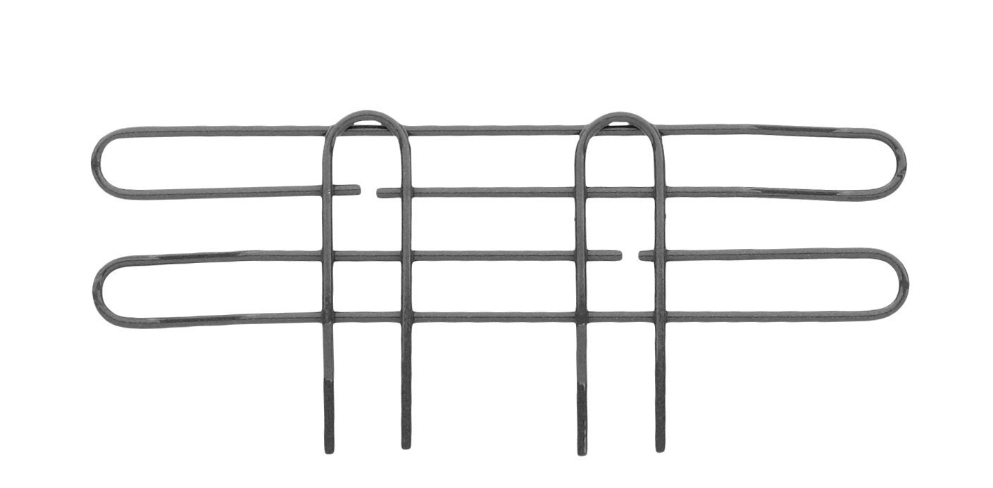 Super Erecta 4" High Ledge for Wire Shelving Smoked Glass