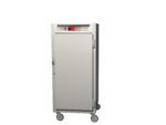 The Metro C567L-SFS-LA C5 6 Series Insulated Reach-In Holding Cabinet is a 3/4 height unit with a full-length solid door, lip load aluminum slides, side handles, and sits on four caster wheels. It has a control panel on top and operates efficiently at 120V, 60Hz.