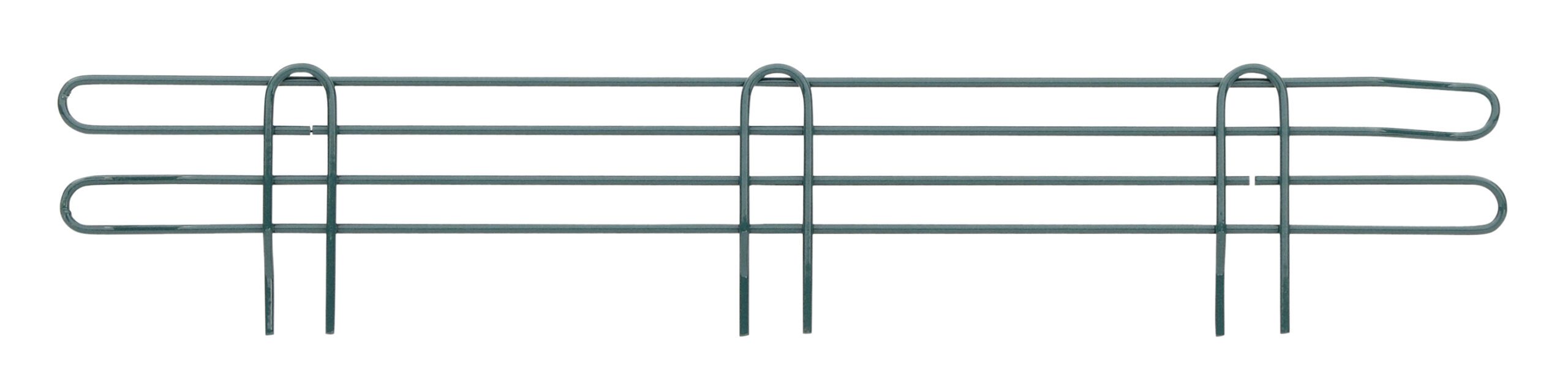 Super Erecta 4" High Ledge for Wire Shelving Metroseal Green Epoxy