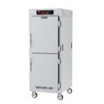 The Metro C589L-SDS-LPDSA C5 8 Series Insulated Pass-Thru Holding Cabinet features full-height Dutch solid doors, digital controls at the top, operates on 60Hz and is movable on four wheels. It has lip load aluminum slides and uses 120V and 1440W.