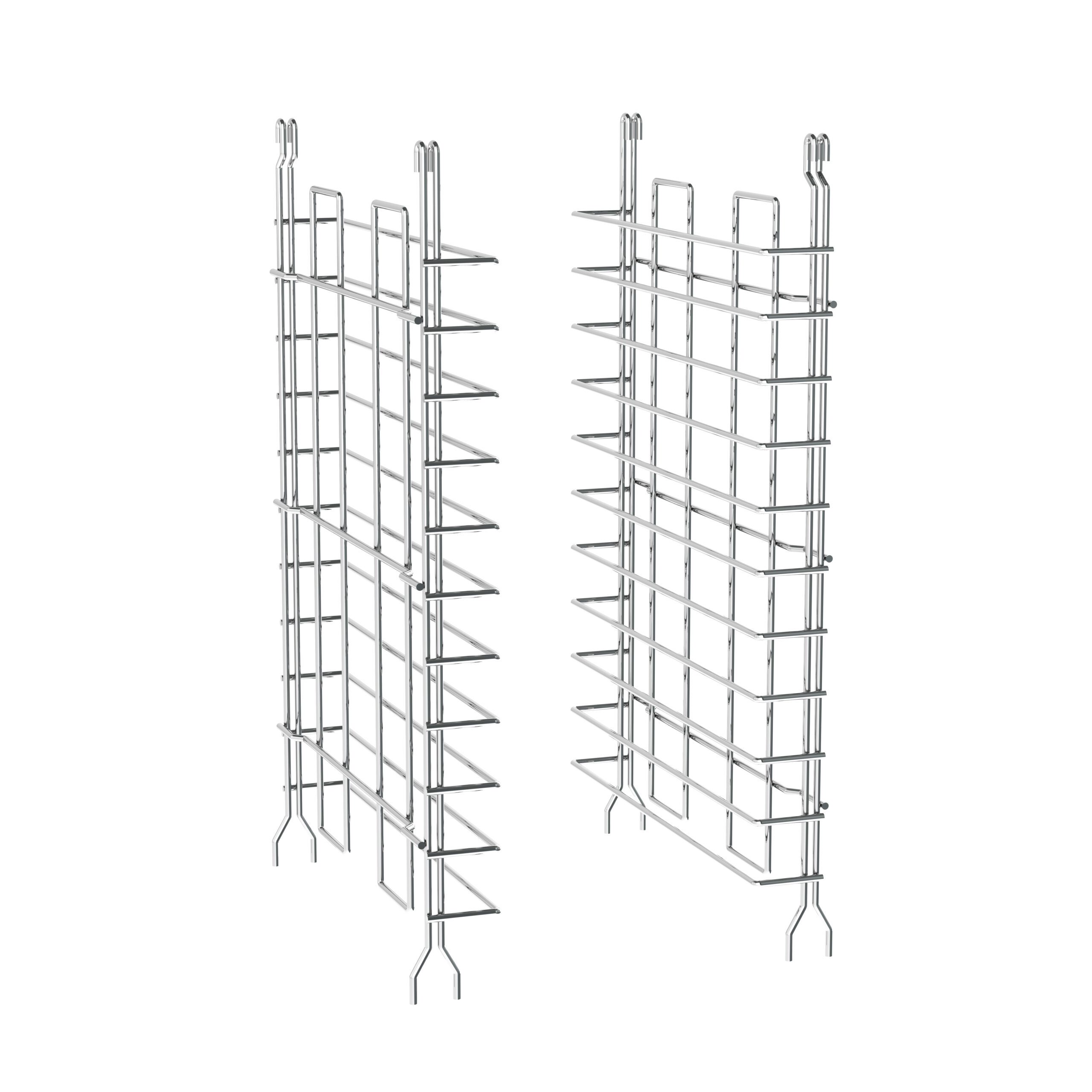Super Erecta Tray Slides for 18" Wide Shelves, Chrome